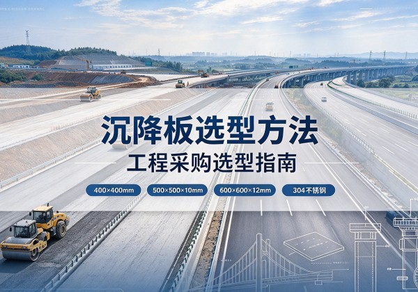 望花沉降板选择方法